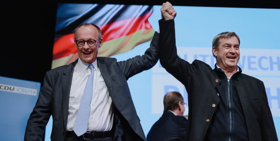 Фридрих Мерц (ХДС) и Маркус Зедер (ХСС) Фридрих Мерц (ХДС) и Маркус Зедер (ХСС)