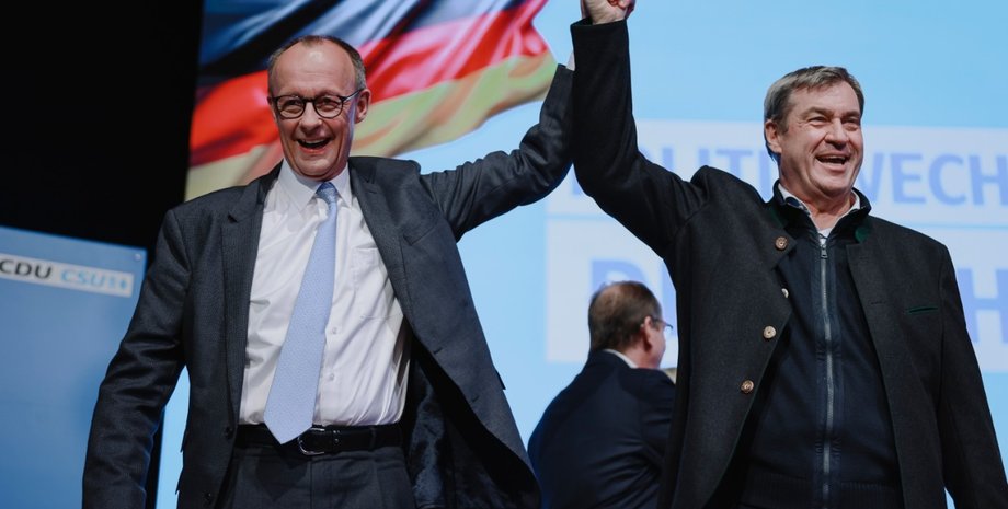 Фридрих Мерц (ХДС) и Маркус Зедер (ХСС)