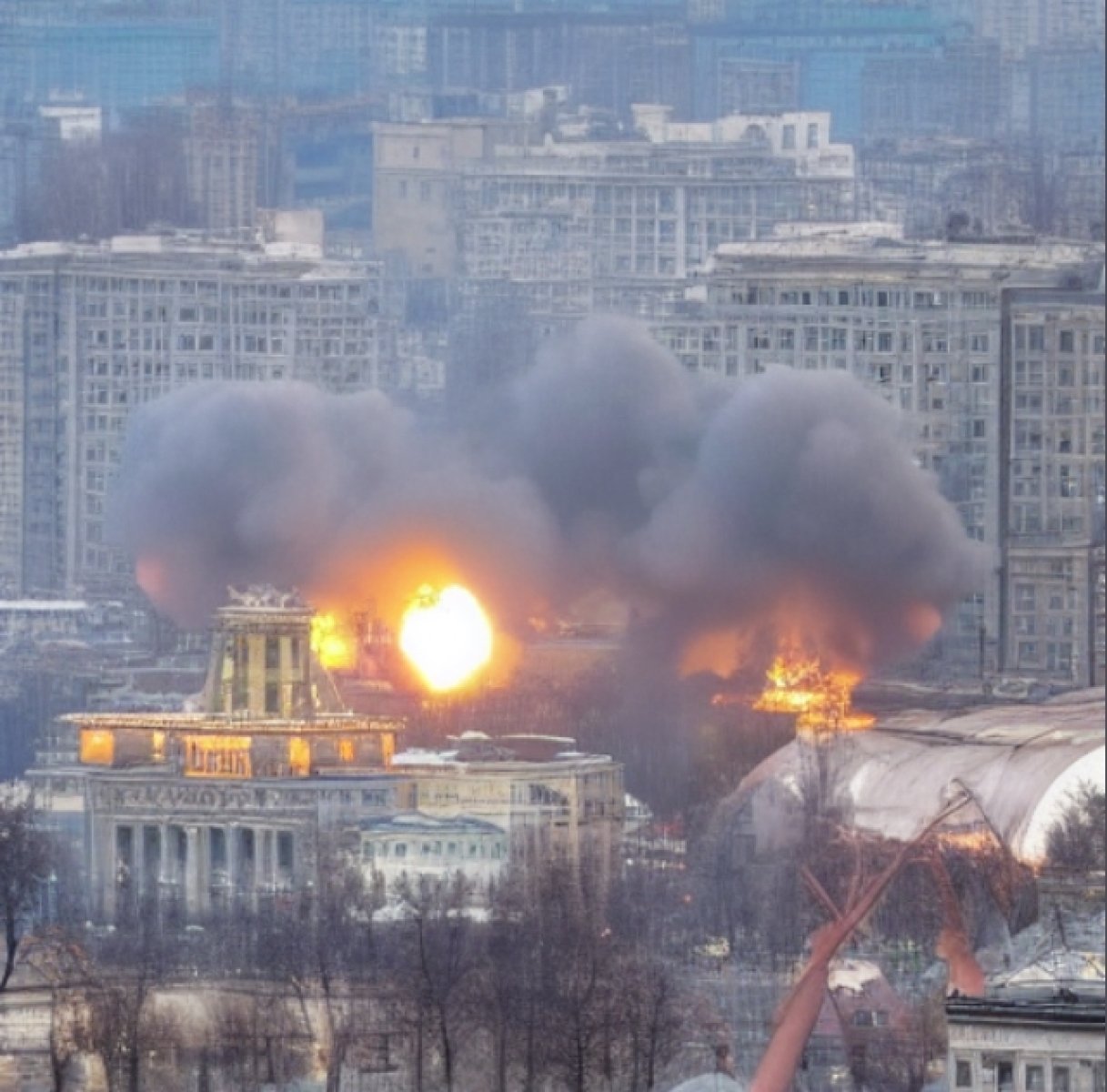 Штучний інтелект показав перші секунди після вибуху і наслідки ядерного удару (ФОТО) 18