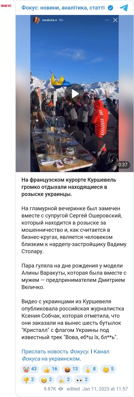 Вечірка в Куршевелі