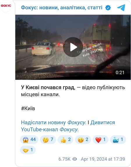 Негода в Києві