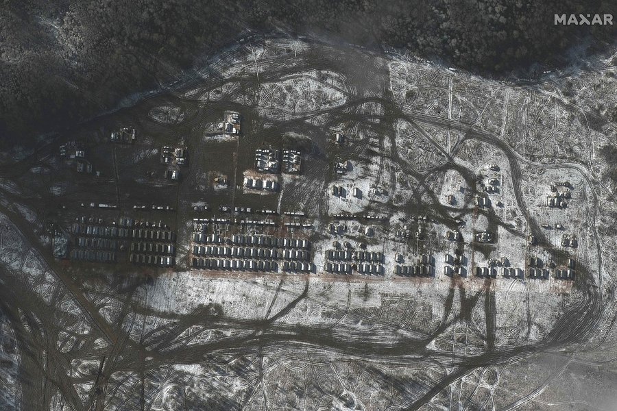 Армия РФ возле границы Украины на снимках Maxar