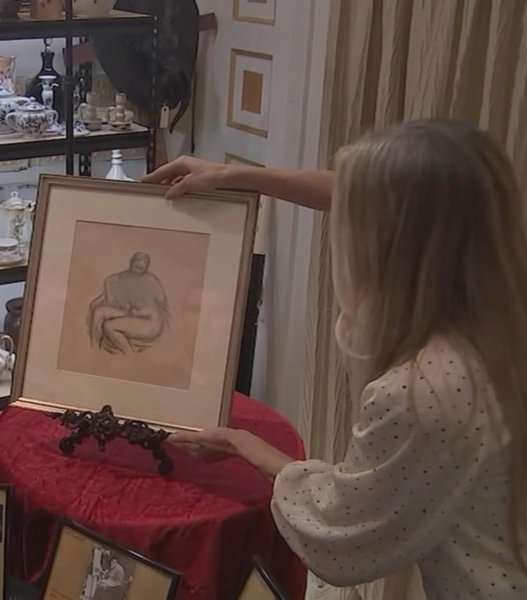 Картина Ренуара, картину купили за 12 долларов, подленник Ренуара, Пьер Огюст Ренуар, известный художник, портрет, может стоить миллионы, купила на распродаже