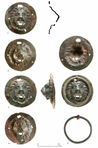бронза диск артефакт артефакт лев артефакты находка археология