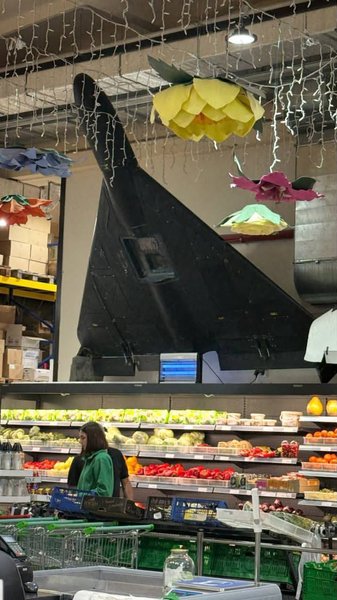 БПЛА в магазине в Тернополе