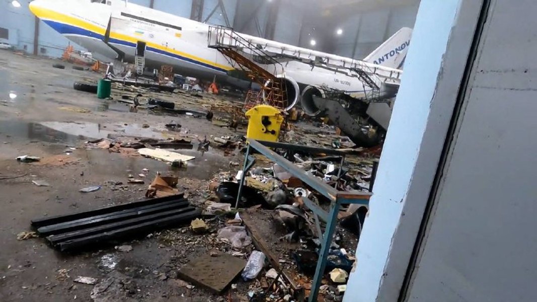 Ан-225 Мрия аэродром самолет Гостомель оккупанты