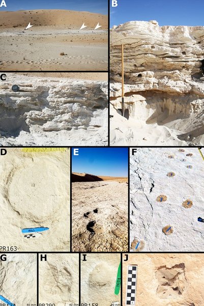 стародавні люди відбиток нога