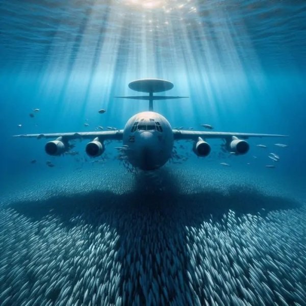 А-50 і дно моря, мем А-50, Азовське море, ЗС РФ, втрата літака РФ, мем