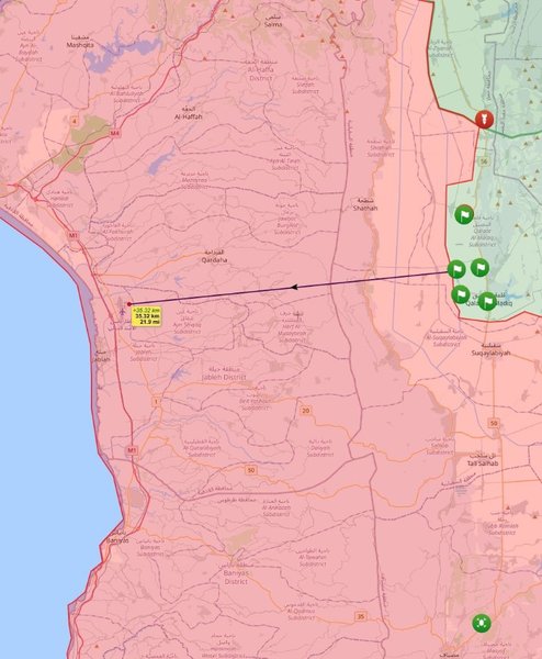 авиабаз Хмеймим на карте