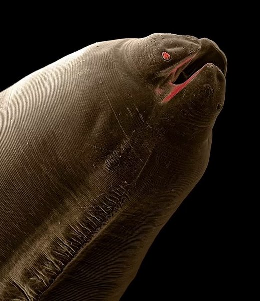 паразит черв'як макро