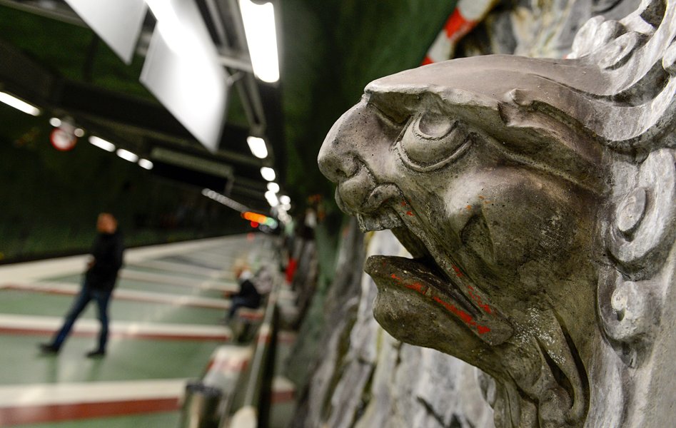 Метро в Стокгольме, современная архитектура, аритектура метро