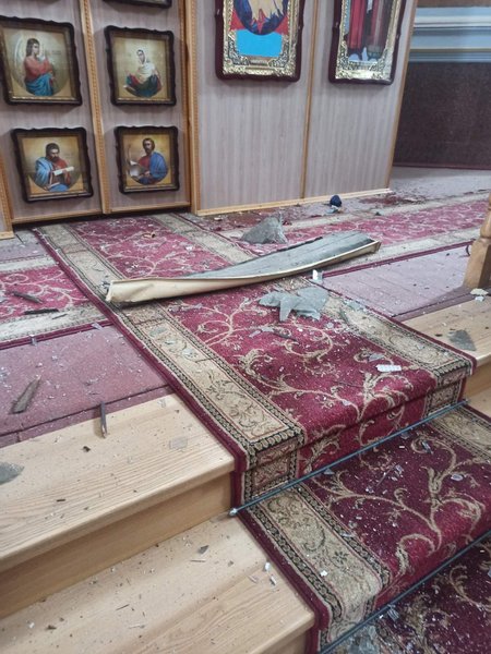 Успенський собор у Харкові. Обстріли