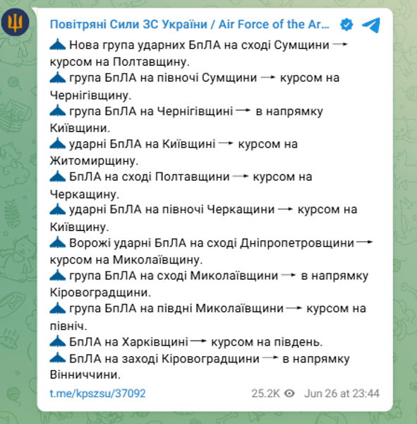 угроза Шахедов