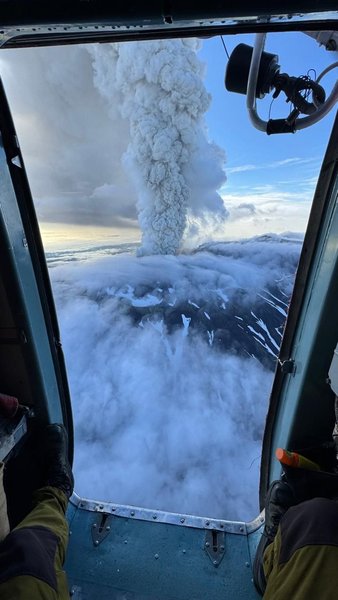 У Росії сталося виверження вулкана Крашеніннікова