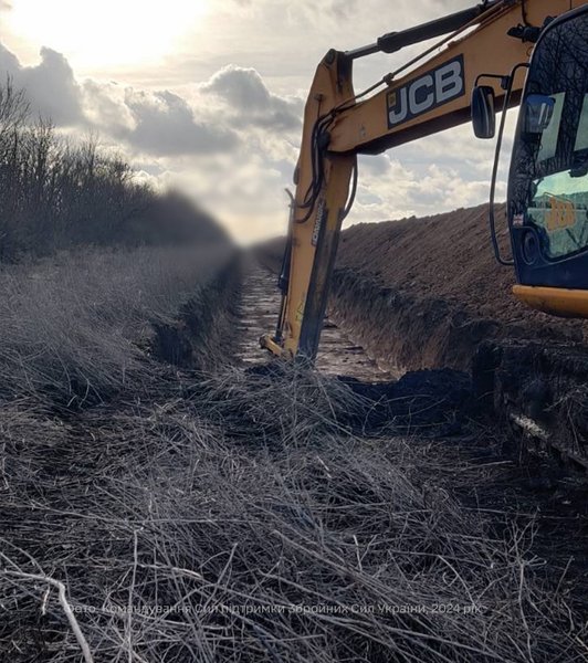 Линия обороны ВСУ, фортификации, строительство