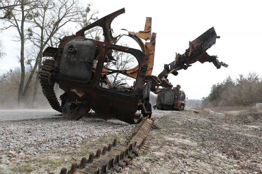 Разбитая российская техника, войска России,