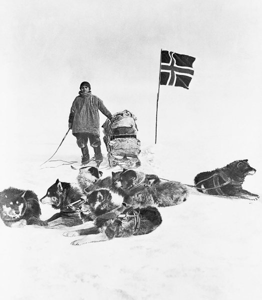 Амундсен Амундсен — первый человек, который достиг Южного полюса. Норвежский полярный путешественник-исследователь и рекордсмен получил прозвище "Наполеон полярных стран"