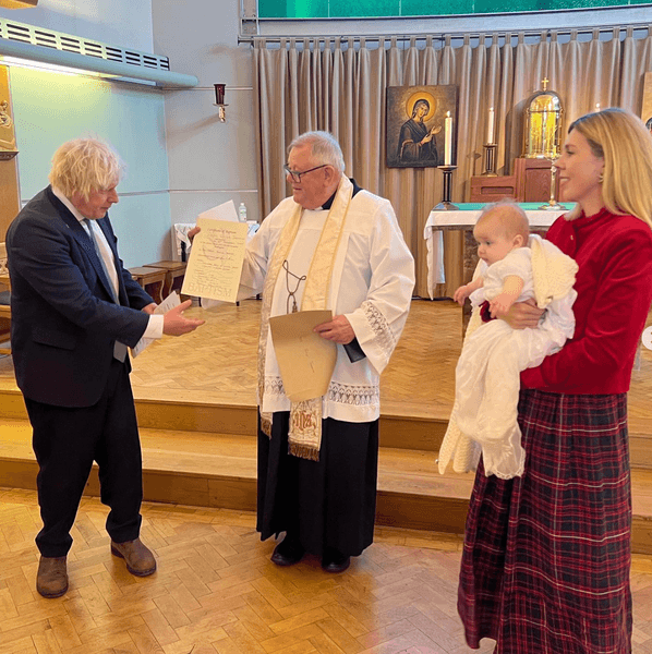 Борис Джонсон з дружиною та донькою