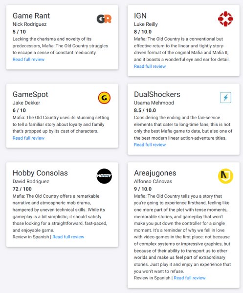 обзоры Мафия Mafia The Old Country видеоигры Hangar 13 обзоры Мафии