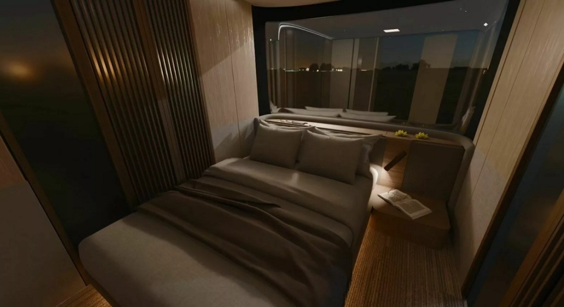 дом на колесах спальня Дом на колесах спальня, автодом Pininfarina, AC Future eTH