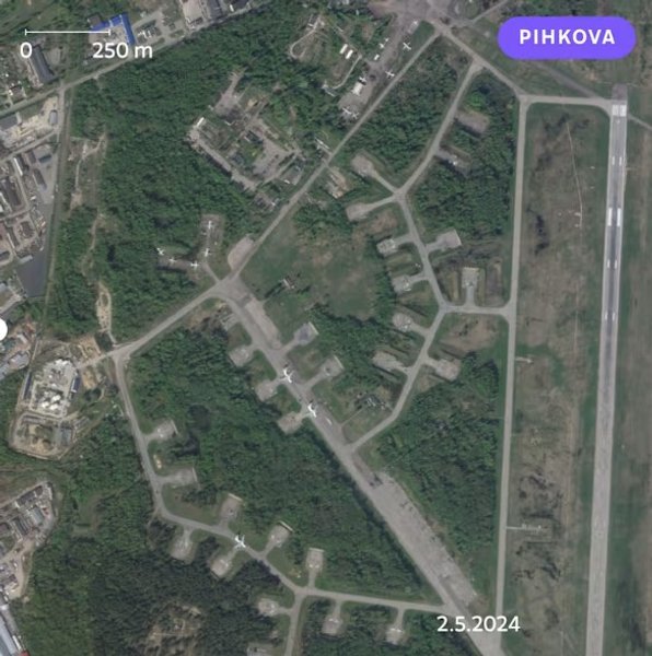 супутникові знімки частин ЗС РФ