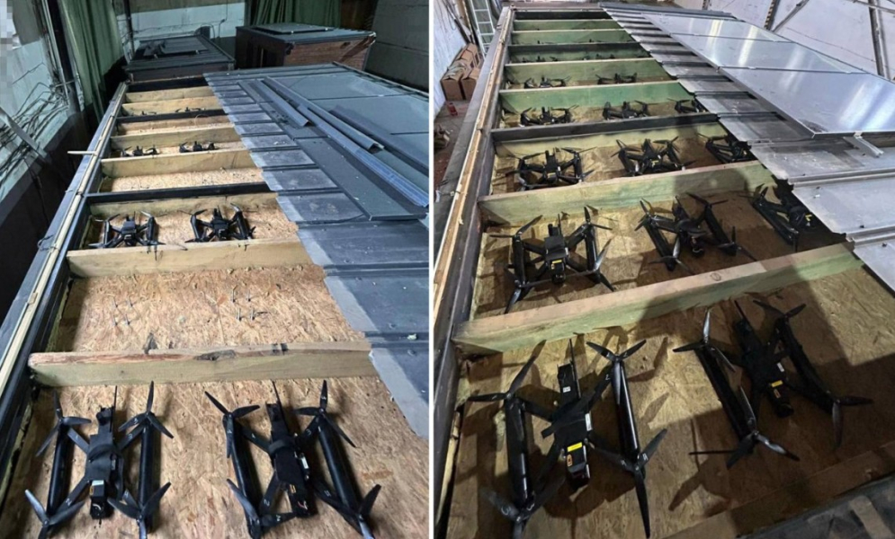 Как изглеждаха дроновете в слотовете преди изстрелването на 1 юни Украйна използва десетки дронове, за да атакува руски въздушни бази на 1 юни