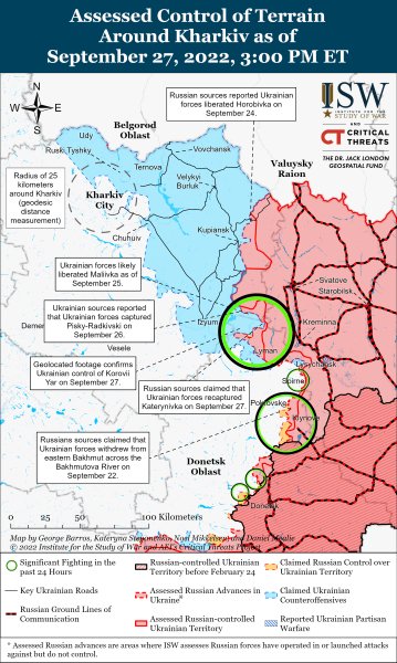 карта ISW лиман, ВСУ, донецкая область, донбасс, контрнаступление