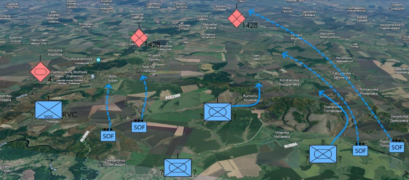 Прорив в Курській області, Суджа, карта, фронт, 12 серпня, Плехово