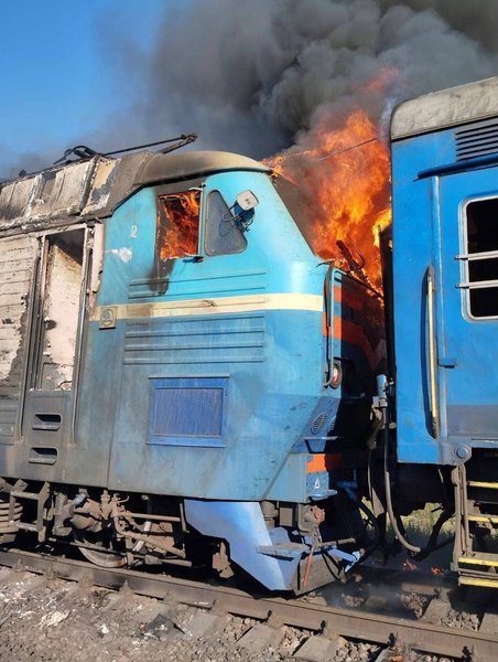 Удар ЗС РФ по пасажирському поїзду у Запорізькій області