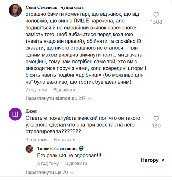 Коментарі глядачів