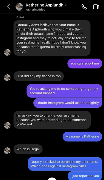Сообщения в Instagram, спор, жена миллиардера, переписка, личка переписка, смена имя пользователя, скандал, ссора