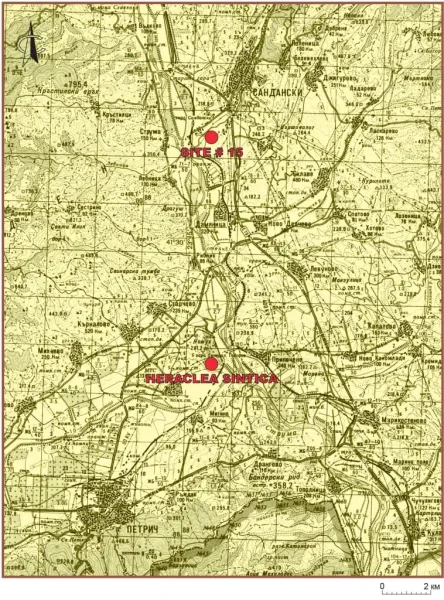 Лагерь располагался неподалеку от Гераклеи Синтики