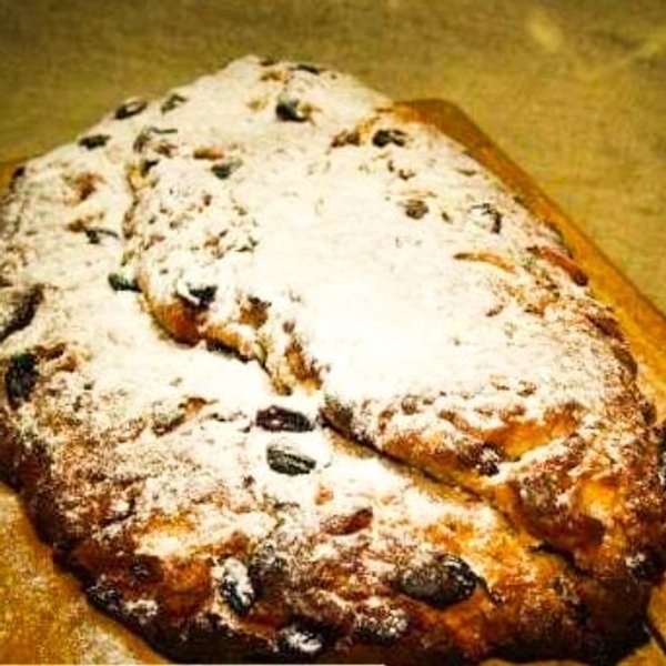 Рождественский штоллен, рождественская выпечка, праздничная выпечка, что испечь к рождеству, рецепт штоллена