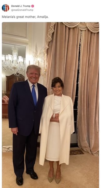 Дональд Трамп и Амалия Кнавс