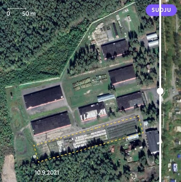 супутникові знімки частин ЗС РФ