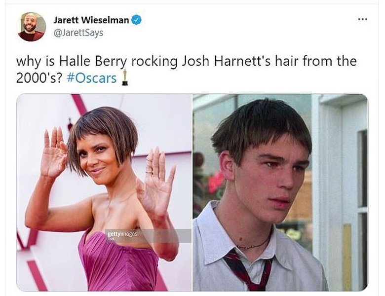 мем, Холли Берри, прическа