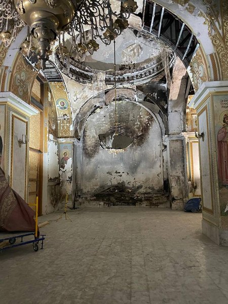 Спасо-Преображенский собор, Одесса, обстрел