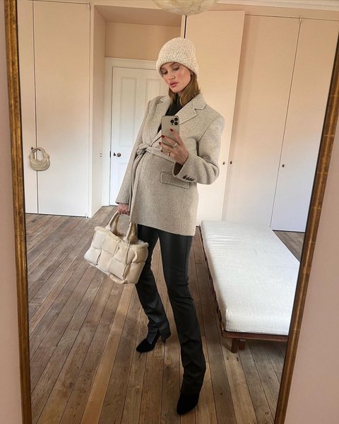 Рози Хантингтон-Уайтли, беременность, гардероб для беременных, тренд сезона, модный гардероб