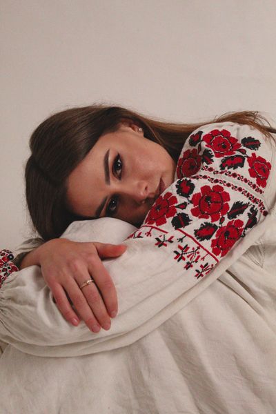 Вышиванка из Хмельницкой области начала ХХ века.фото