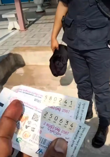 Курйоз в Таїланді, лотерейний білет, виграш, приколи, поліціанти, фото, цікаві історії з життя, дивні випадки