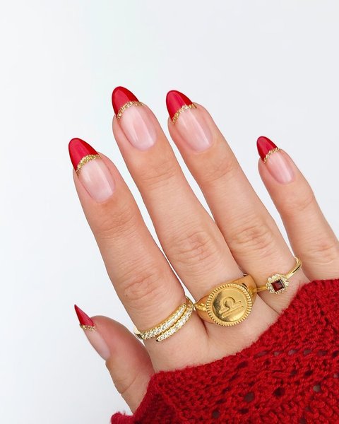 цветной френч, французский маникюр, модный маникюр, маникюр 2022