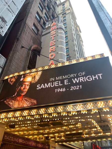 Семюел І. Райт, Бродвей, король лев, Муфаса