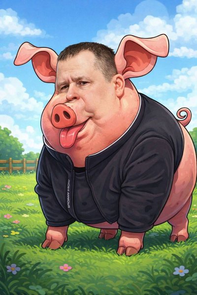 Згенерована місцевим пабліком світлина Бориса Філатова на тлі конфлікту з Лаченом