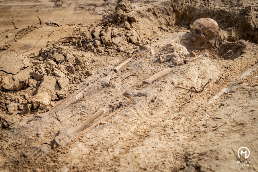 Людські останки на чумному кладовищі
