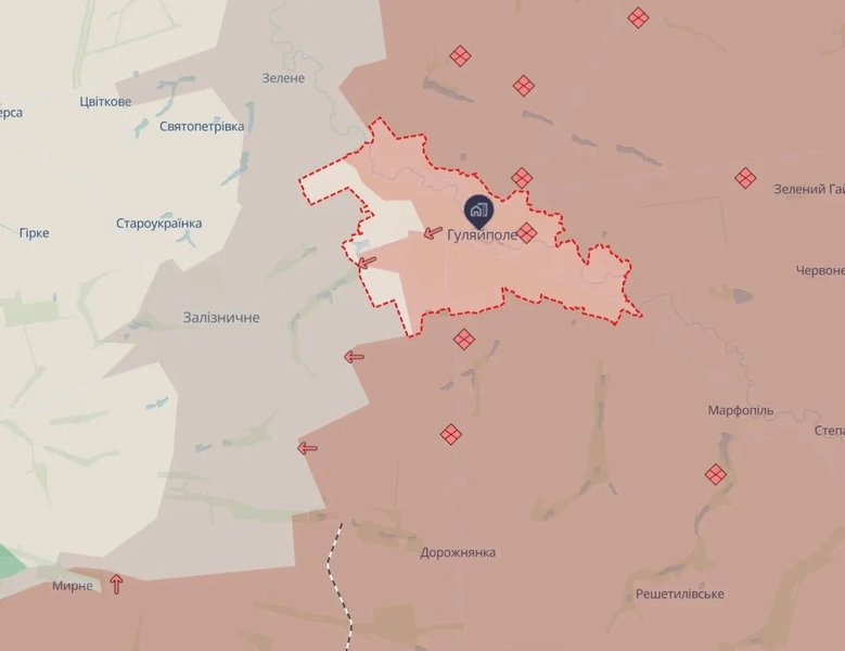 Просування ЗС РФ у Гуляйполі