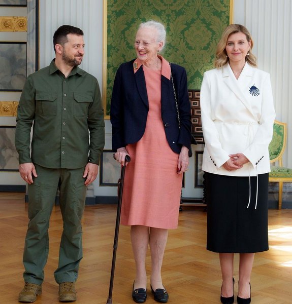 Володимир Зеленський, королева Данії, королева Маргрете, Олена Зеленська