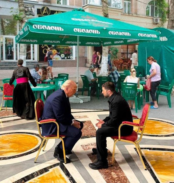 Трамп, Зеленський, зустріч, 26 квітня, Рим, пиво, вулиця