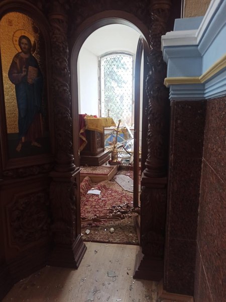 Успенський собор у Харкові. Обстріли