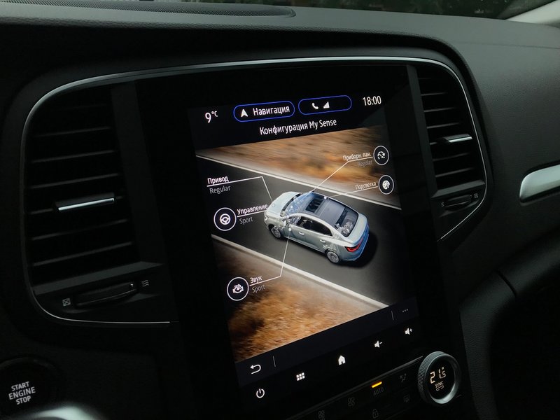 Кожен з режимів впливає на налаштування рульового управління, звуку вихлопу, комбінації приладів і фонового підсвічування салону