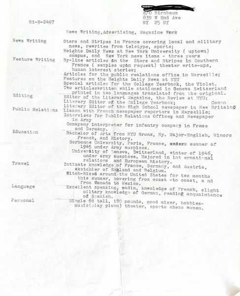 Онучка знайшла резюме свого дідуся, ветерана Другої світової війни, і не могла повірити своїм очам